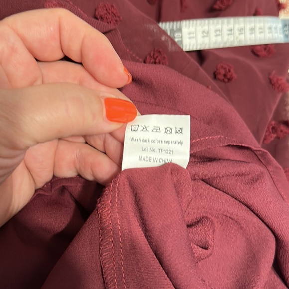 NWT XXL MIHOLL Women's V Neck Short Sleeve Ruffle Loose Summer Flowy Mini Dress - Picture 11 of 13